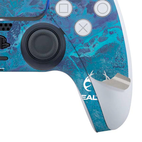 RealTree WAV3 Blue Camo PS5 Controller Skin
